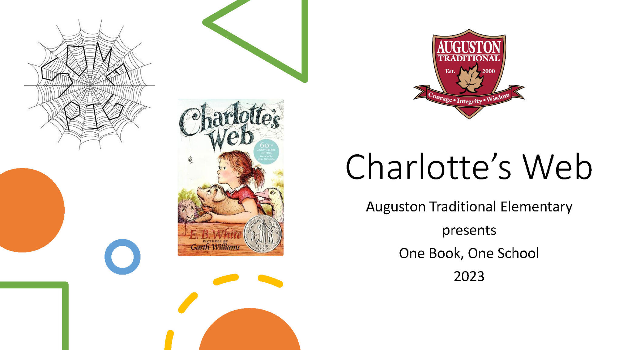 One book one school auguston traditional elementary